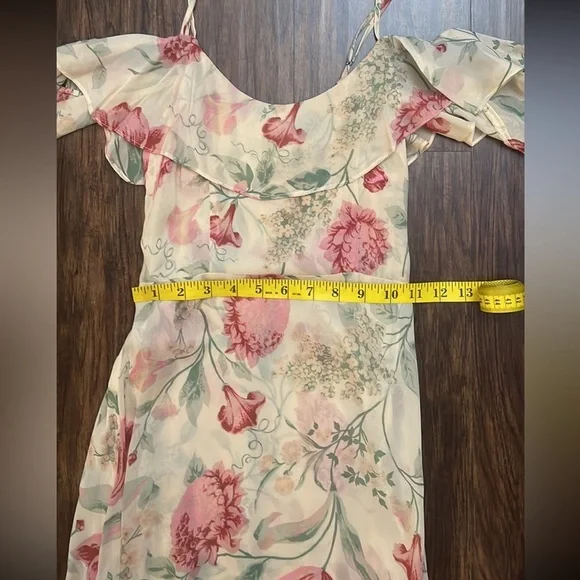 Reformation Odessa off the shoulder Dress "Botany" Floral 2 - Picture 8 of 15